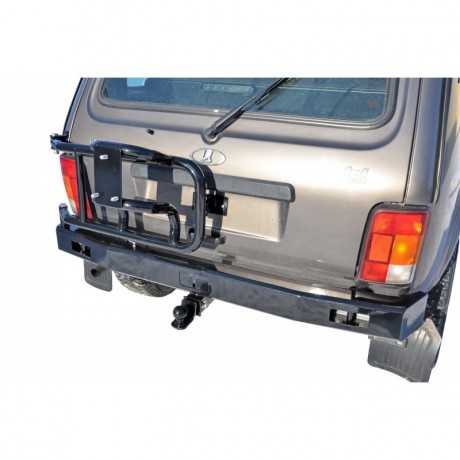 Бампер задний силовой с кронштейном запасного колеса и фаркопом B@3 21214 "L@DA 4х4", L@DA 4x4 Urban купить недорого с доставкой в Самара